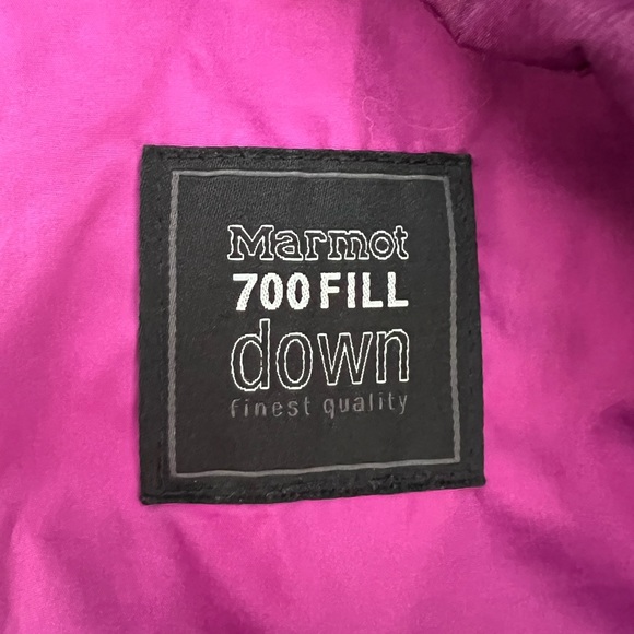 MARMOT Varma purple down filled winter coat size small - Picture 10 of 13